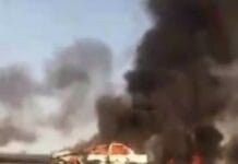 مجروح شدن یک سوخت بر بلوچ در پی تیراندازی سارقان مسلح و آتشسوزی خودرو در شهرستان بمپور