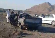 برخورد خودروی سوختبر با کامیون واژگونشده و آتشسوزی مرگبار در سفیدابه؛ دستکم دو نفر جان باختند
