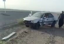 مجروح شدن یک سوخت بر بلوچ بر اثر تیراندازی افراد مسلح و واژگونی خودرو در محور خاش به سراوان